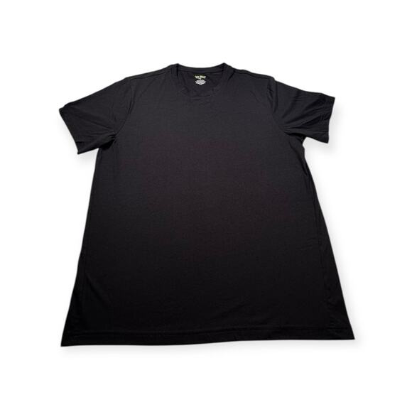 Tek Gear Essential Gear Men's T-Shirt Size L Solid Black Heather Cotton/Poly 367 - Picture 1 of 6